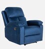 Stargazer Fabric Manual 1 Seater Recliner in Blue Colour