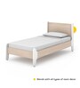 Stargazer Single Bed in Pearly White Finish