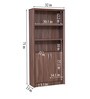 Stark Book Shelves in Walnut Finish