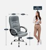 Stark Leatherette Executive Chair in Grey Colour