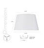 Starlet Off White Silk Solid Lampshade