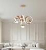 Starlic 100 cm Modern LED Ceiling Chandelier | Height Adjustable Designer Wave Light with Globe | 3 Light Modes | Luxury Hanging Ceiling Lamp for Living Room, Dining, Bedroom & Office D cor