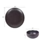 Starry Night Black Ceramic 8 Pcs Dinner Set