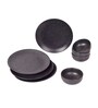 Starry Night Black Ceramic 8 Pcs Dinner Set