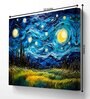Starry Night Re-Imaged 20inx16in Gallery Wrap Canvas Painting for Living Room