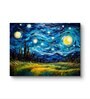 Starry Night Re-Imaged 20inx16in Gallery Wrap Canvas Painting for Living Room
