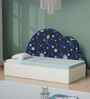 Starry Nights Sofa Cum Bed With White Drawers Storage and Odyssey Print