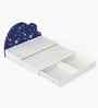 Starry Nights Sofa Cum Bed With White Drawers Storage and Odyssey Print