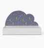 Starry Nights Trundle Bed In White Colour With Starry Nights Print