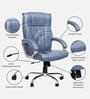 Stars Alpha High Back Office Chair With Cushioned Seat In Grey Colour