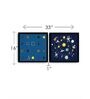 Stars Blue Engineered Wood Framed Art Print Set of 2