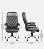 Stars Polaris High Back Office Chair With Cushioned Seat In Black Colour