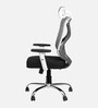Stars Pollux Ergonomic Office Chair With Headrest In White Colour