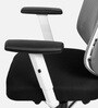 Stars Pollux Ergonomic Office Chair With Headrest In White Colour