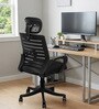Stars Regus Ergonomic Office Chair With Headrest In Black Colour