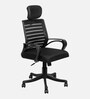 Stars Regus Ergonomic Office Chair With Headrest In Black Colour