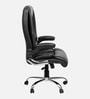 Stars Rigel High Back Office Chair With Cushioned Seat And Adjustable Handles In Black Colour