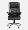 Stars Rigel High Back Office Chair With Cushioned Seat And Adjustable Handles In Black Colour