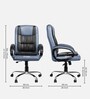 Stars Sirius High Back Office Chair With Cushioned Seat In Grey Colour