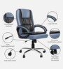 Stars Sirius High Back Office Chair With Cushioned Seat In Grey Colour