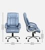Stars Vega High Back Office Chair With Cushioned Seat In Grey Colour