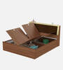 Stash King Size Bed in Cream Finish With Box Storage