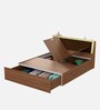 Stash King Size Bed in Cream Finish With Box Storage