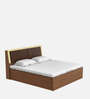 Stash King Size Bed in Cream Finish With Hydraulic Storage