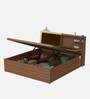 Stash King Size Bed in Cream Finish With Motorized Storage