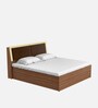 Stash King Size Bed in Cream Finish With Motorized Storage