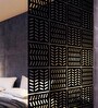 Static Zina (Set Of 10) Black Colour Acrylic Hanging Room Divider
