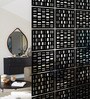 Static Kasy (Set Of 10) Black Colour Acrylic Hanging Room Divider
