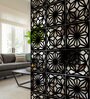 Static Idris (Set Of 10) Black Colour Acrylic Hanging Room Divider