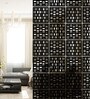 Static Kasy (Set Of 10) Black Colour Acrylic Hanging Room Divider