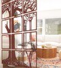 Static Brown Colour Engineered Wood Hanging Room Divider