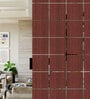 Static Zilpah (Set Of 12) Brown Colour Engineered Wood Hanging Room Divider