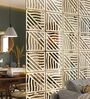 Static Tulia (Set Of 10) Cream Colour Engineered Wood Hanging Room Divider