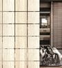 Static Lorelei (Set Of 10) Cream Colour Engineered Wood Hanging Room Divider