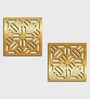 Static Gwen (Set Of 10) Gold Colour Acrylic Hanging Room Divider