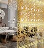 Static Lorain (Set Of 10) Gold Colour Acrylic Hanging Room Divider