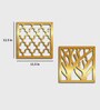 Static Lorain (Set Of 10) Gold Colour Acrylic Hanging Room Divider