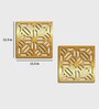 Static Gwen (Set Of 10) Gold Colour Acrylic Hanging Room Divider