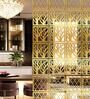 Static Lorain (Set Of 10) Gold Colour Acrylic Hanging Room Divider