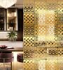 Static Spacio (Set Of 10) Gold Colour Acrylic Hanging Room Divider