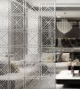 Static Merriam (Set Of 10) Silver Colour Acrylic Hanging Room Divider