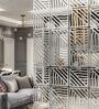 Static Optimus (Set Of 10) Silver Colour Acrylic Hanging Room Divider