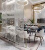 Static Silver Colour Acrylic Hanging Room Divider