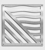 Static Optimus (Set Of 10) Silver Colour Acrylic Hanging Room Divider