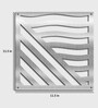 Static Optimus (Set Of 10) Silver Colour Acrylic Hanging Room Divider