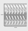 Static Mikazuki (Set Of 10) Silver Colour Acrylic Hanging Room Divider